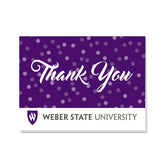 Fan Frenzy Gifts Weber State Wildcats Officially Licensed Thank You Card 10-pack
